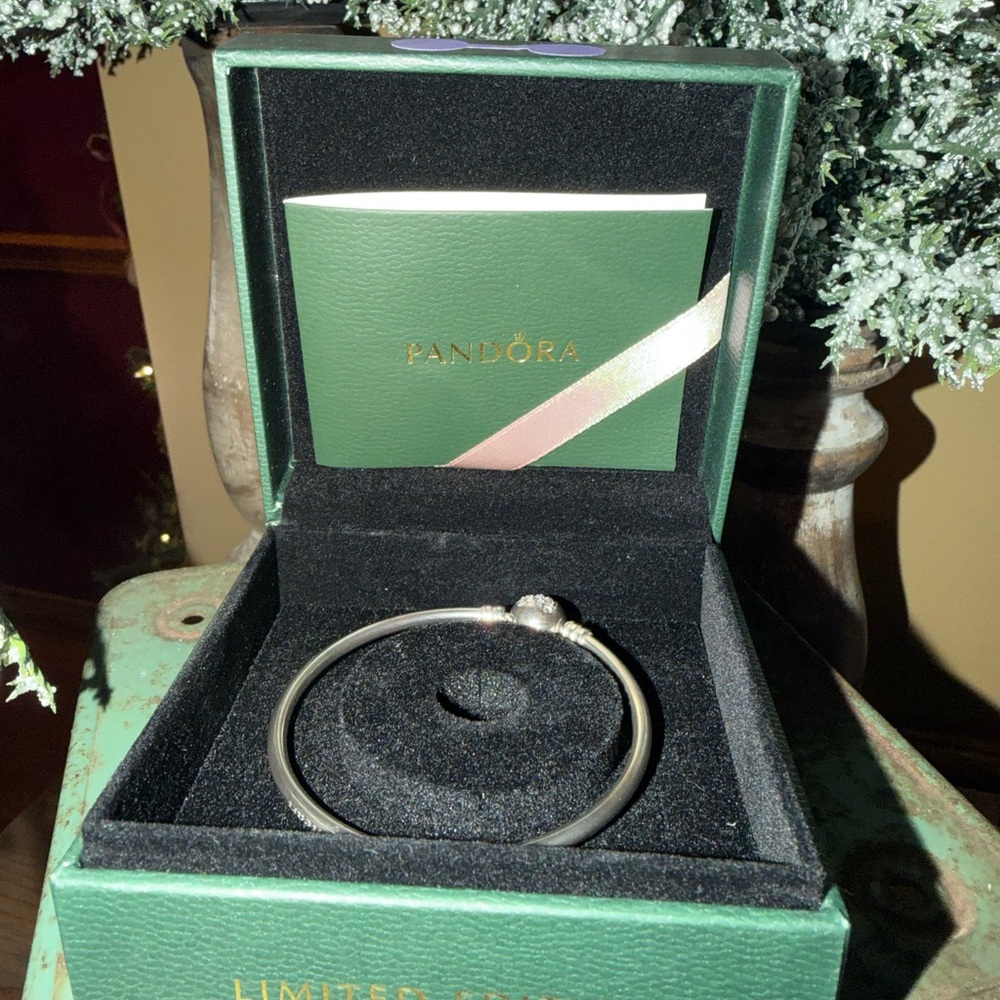 Pandora Silver Bangle with Charm *limited edition*